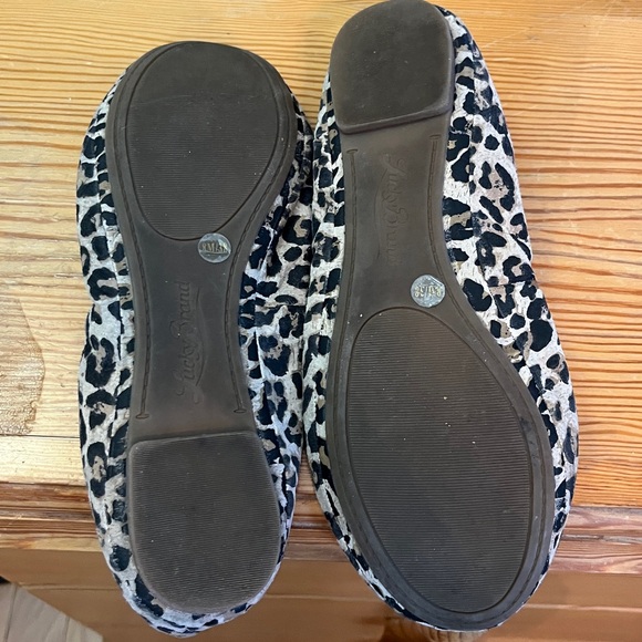 Lucky Brand Emmie Leopard Flats Sz 8 VGUC - Picture 8 of 8